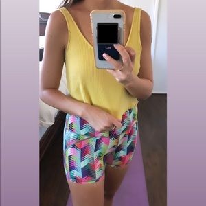 Fabletics Biker Shorts Multi-Colored